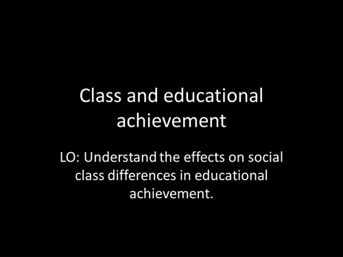 Social class and education GCSE Sociology