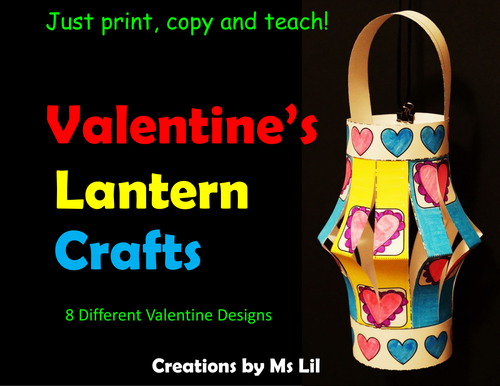 Valentine Lantern Craft  ::  Valentine’s Day Activities  ::  Fine Motor skills