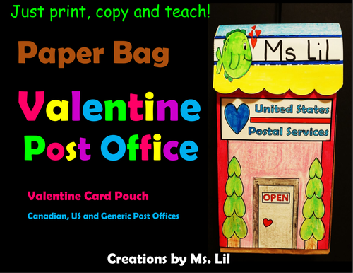 Valentine’s Day Craft  ::  Valentine Card Holder ::  Valentine Day Mailbox