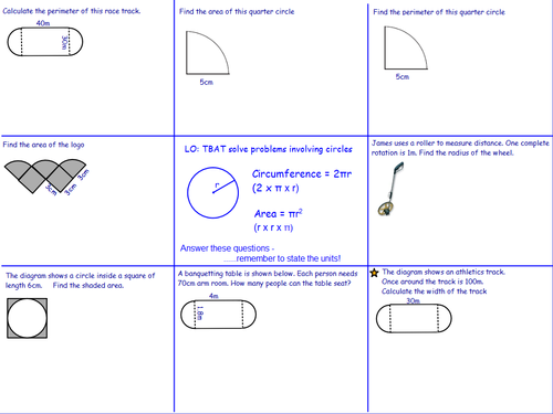 Mixed area and circumference of circle