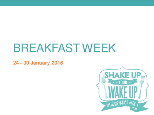 Breakfast Week 2016