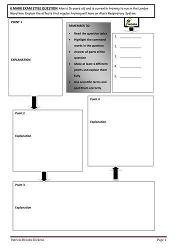 6 mark question template mark scheme and sample answer 