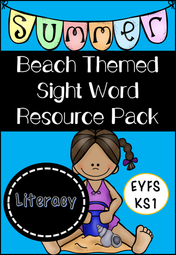 Beach Themed Sight Word Resource Pack (EYFS/KS1)