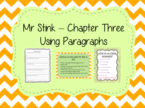  Using Paragraphs  – Mr Stink