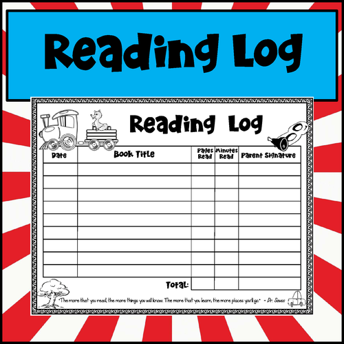 Reading Log | Teaching Resources