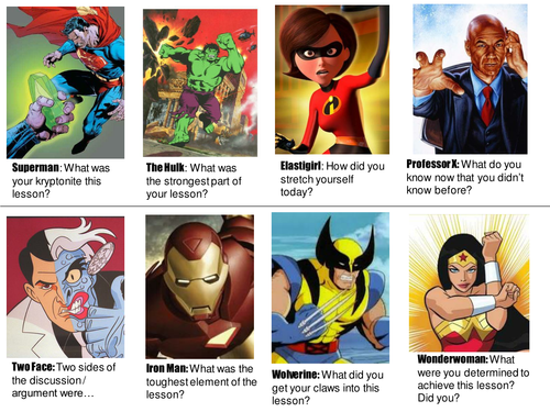 Superhero Question Cards