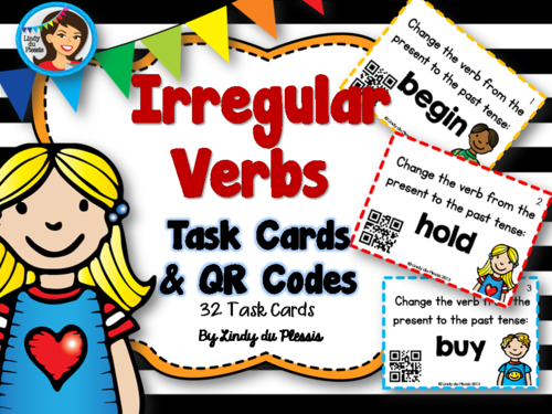 Irregular Verbs Task Cards