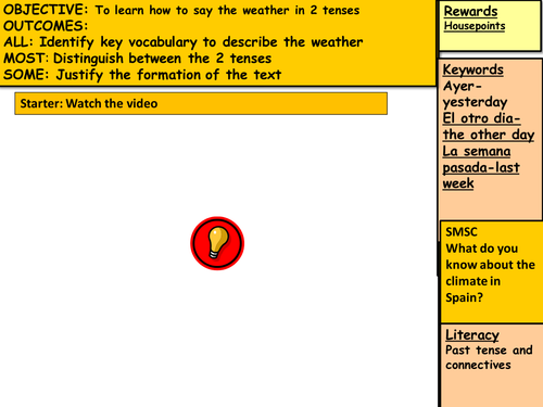 El tiempo (weather)