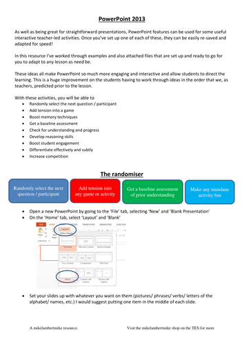 Making Interactive PowerPoint Presentations