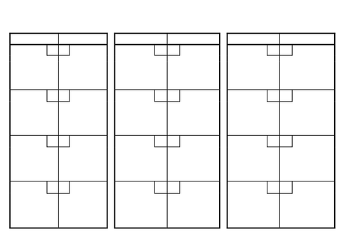 Netball Score Card Template Quarters Teaching Resources