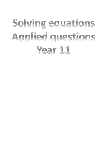 SOLVING EQUATIONS APPLICATION (FUNCTIONAL)