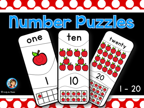 number-puzzles-1-20-teaching-resources