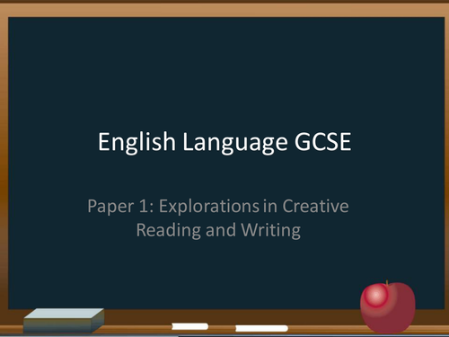 NEW AQA GCSE English Language Paper 1: Creative reading and writing 6 week SoW (2015) 