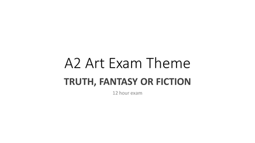 Edexcel 2016 A2 Exam Truth, Fantasy or Friction powerpoint