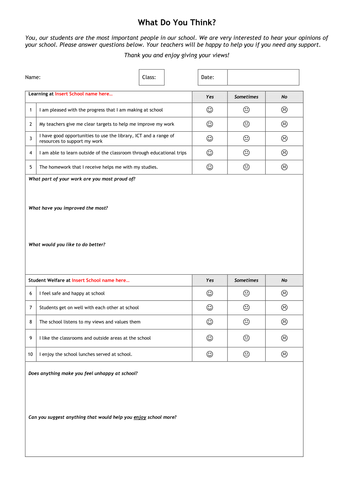 Student Questionnaire 