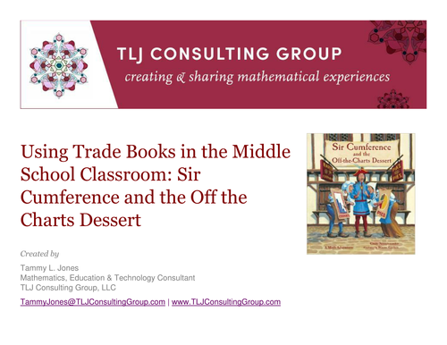 Math Literacy-MS-Sir Cumference and the Off the Charts Dessert