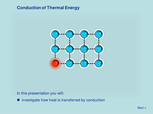 Heat Energy - Conduction of Thermal Energy