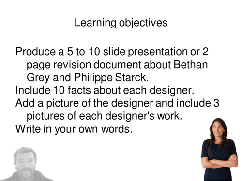 Designers - Bethan Grey and Philippe Starck