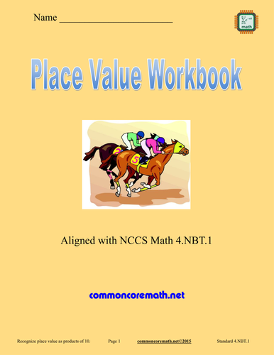 Place Value Workbook - 4.NBT.1