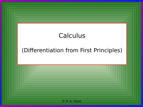 Calculus (A-Level Maths)