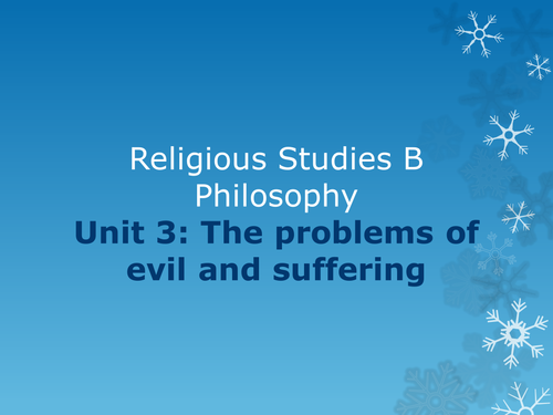 GCSE Philosophy Revision: Evil and Suffering