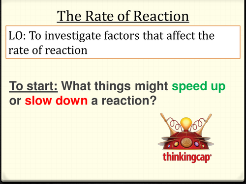 Investigation skills - Rates of Reaction with Rhubarb 
