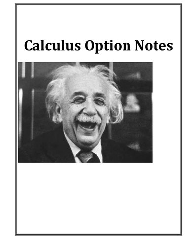 IB Maths HL Calculus Option Notes (100 Pages)