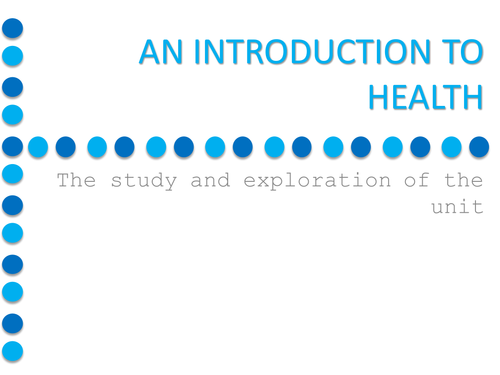 A-Level Geography- Health Resource Pack