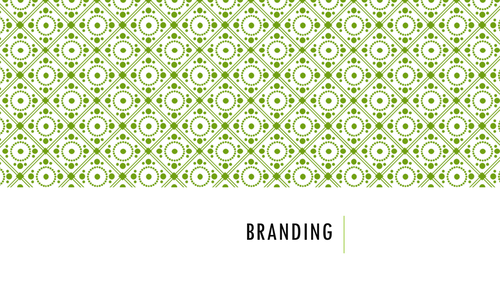 Promoting a brand (Branding) 