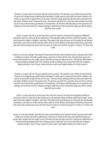 Different Forms of Autism