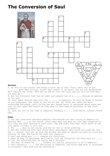 The Conversion of Saul Crossword