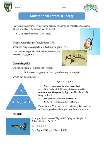 Gravitational potential energy