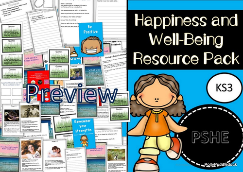 Happiness and Well-Being (PSHE Unit of Work- KS3)