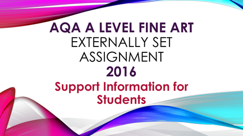 A level Fine Art unit 4 2016 Presentation