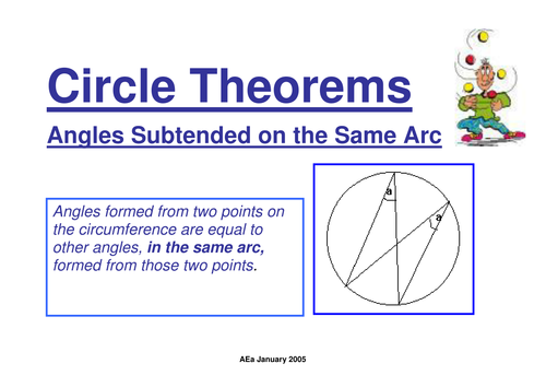 Circle Theorems Revision
