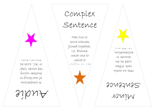 English key terms bunting