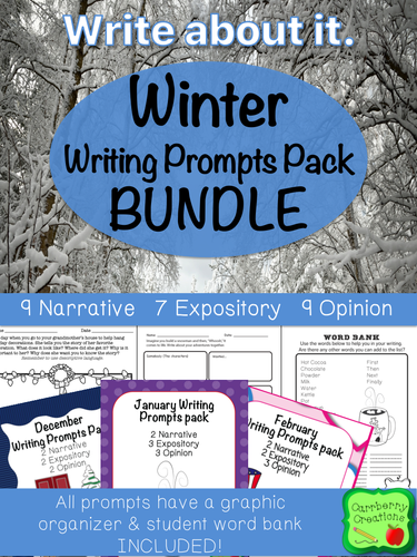Winter Writing Prompts Pack