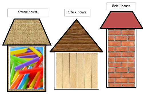 three little pigs houses templates