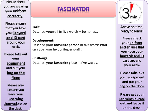 AQA Language Paper 1 AO5 & AO6 focus resources Descriptive/Creative Writing