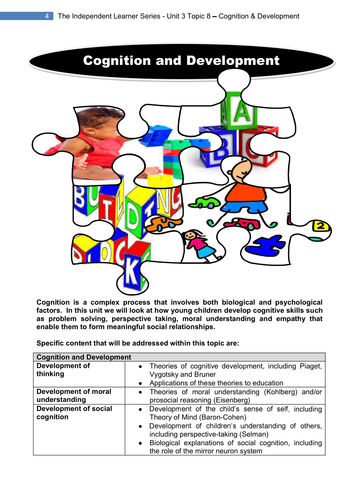 PSYA3 Topic 8 Cognition and Development (AQA Old Specification)