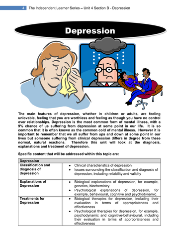PSYA4 Section A Depression (Old Specification)
