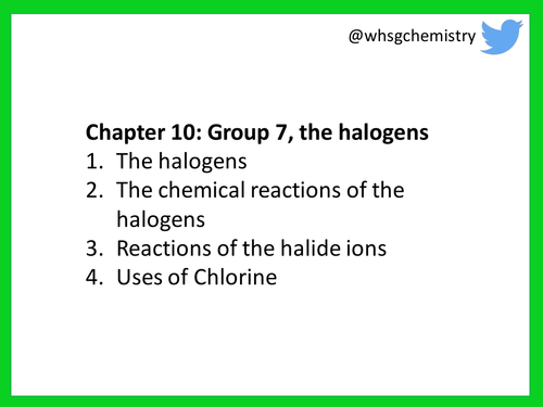 New (2016) AQA Chemistry A Level: Part 10 - Halogens