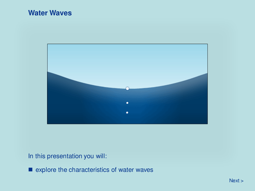 Waves and Vibrations - Water Waves