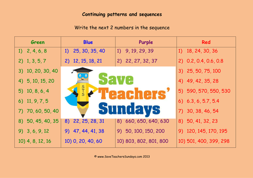 Number Sequences Ks1 Worksheets Lesson Plans And Model Teaching Resources