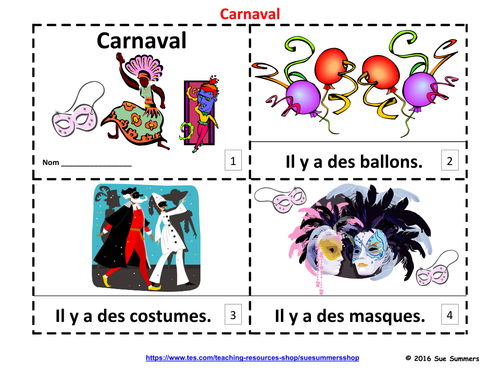 French Carnival Booklets - Carnaval 