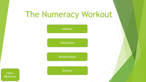 The Numeracy Workout - Addition, Subtraction, Multiplication and Division