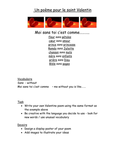 Poem for St. Valentine's day