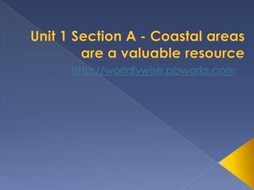 Geogrophy - Coastal areas are valuable 