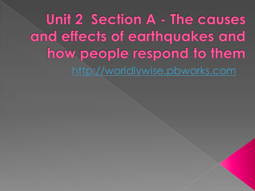 Geography - Earthquakes 