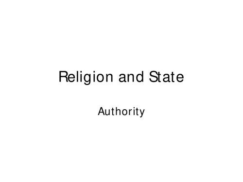 religion and state lessons
